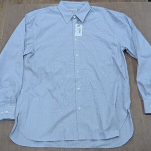 $480 Mens DRIES VAN NOTEN "Croom" Pinstripe LS Button Up Shirt Dessin Large